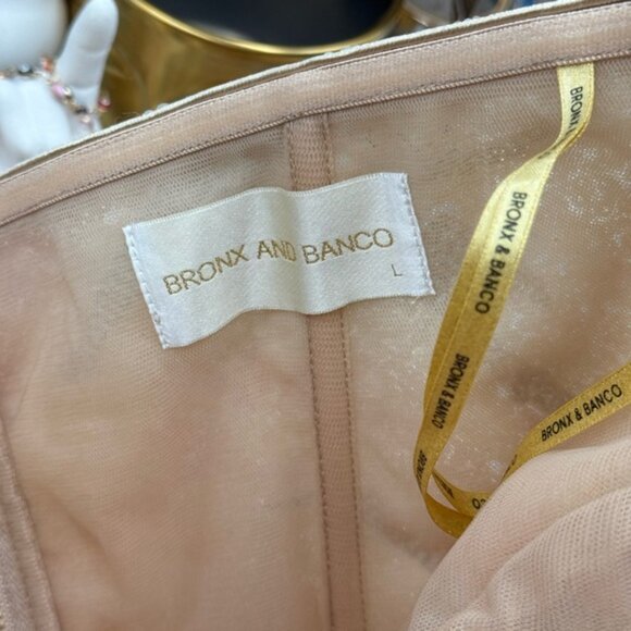 🆕 BRONX & BANCO 🧿 NWOT Dahlia Blush Multi Sequin Maxi Dress - Sz L US 8 - Picture 14 of 15